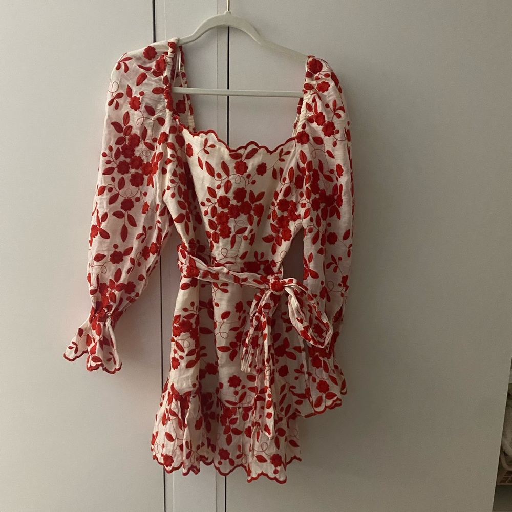 La Maison Talulah embroidered mini dress